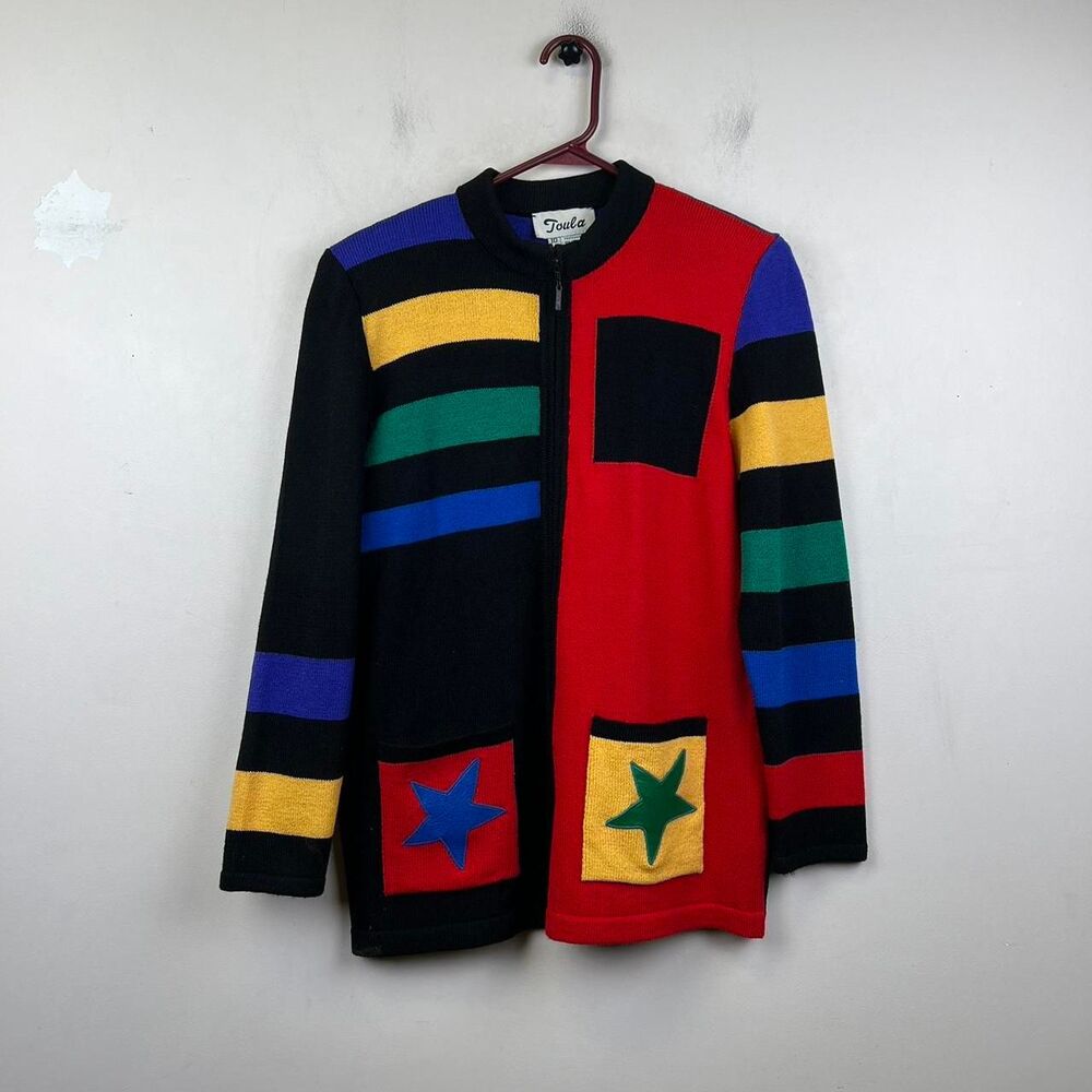 Toula 80s Bold Striped Sweater Size 10